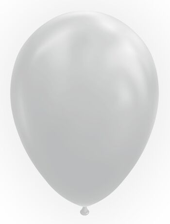 10 Ballons 12" gris froid 1