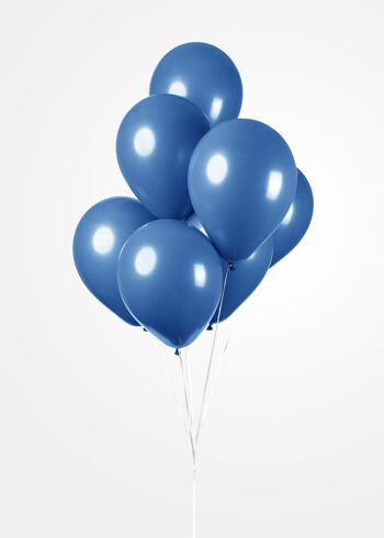 10 Ballons 12" bleu royal 3
