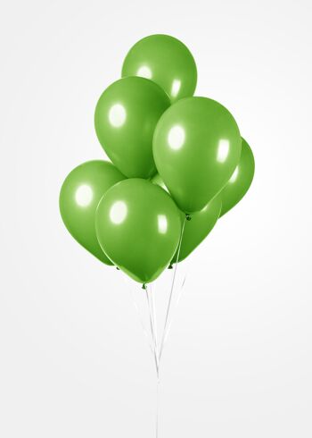 10 Ballons 12" vert lime 3