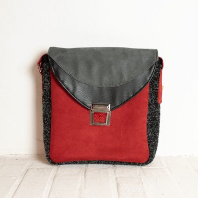 Petal Bag Tricolore red