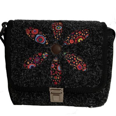 XS Bag Retroblume schwarz