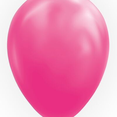 10 globos 12" rosa fuerte