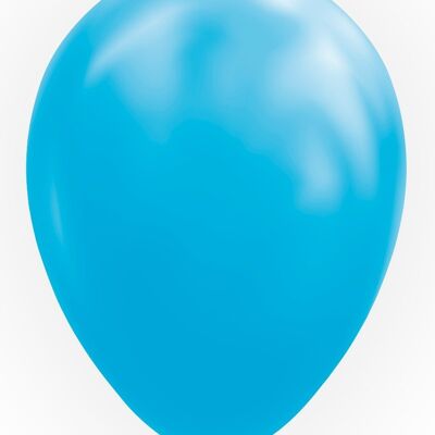 10 Globos 12" azul océano