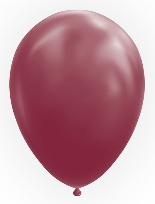 10 Balloons 12" burgundy