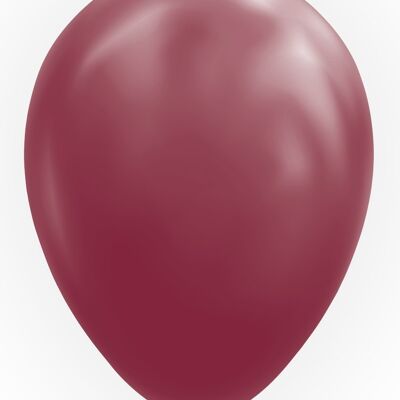 10 Balloons 12" burgundy