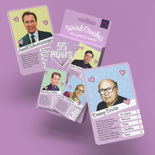 Weird Crushes - Hollywood Hunks - Card Game