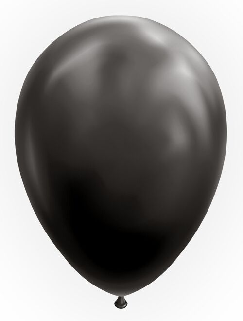 10 Balloons 12" black