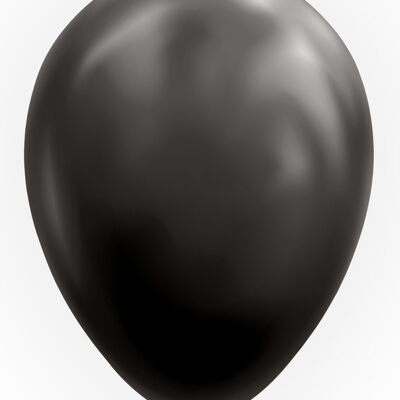 10 Balloons 12" black