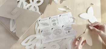 Abat-jour CRAFT blanc / Carton recyclé/ lampshade paper / lampe papier / DIY Active 6