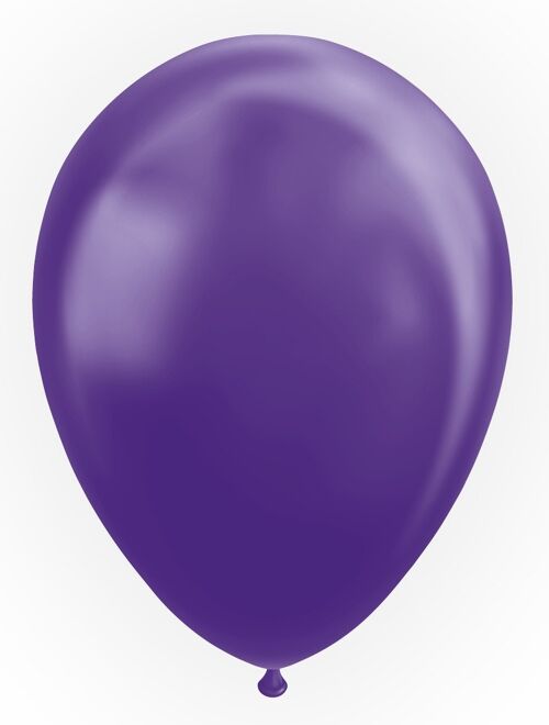10 Balloons 12" metallic purple