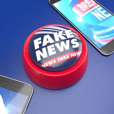 Botón de sonido de noticias falsas