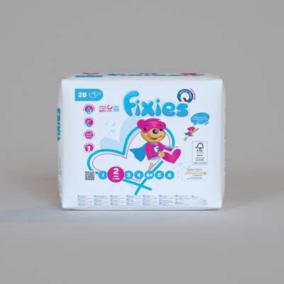 Diapers Fixies Mini 3/6 kg x 28
