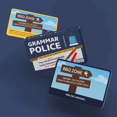 Grammatik Polizei - Kartenspiel