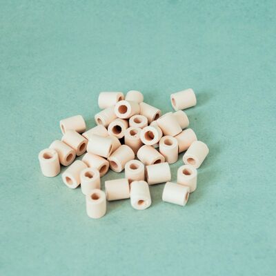 EM® pink ceramic beads in bulk 750g (approximately 550 beads)