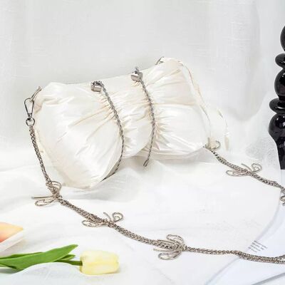 Saint Tropez Ribbon Satin Pillow Evening Bag__