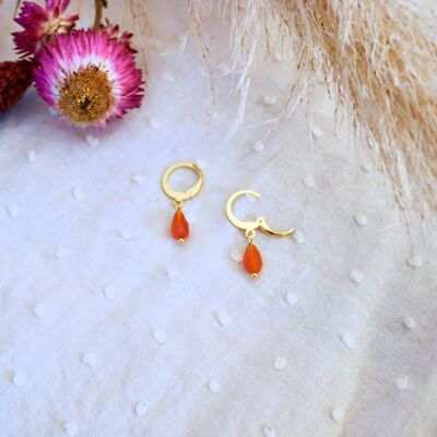 Boucles d’oreilles Cornaline