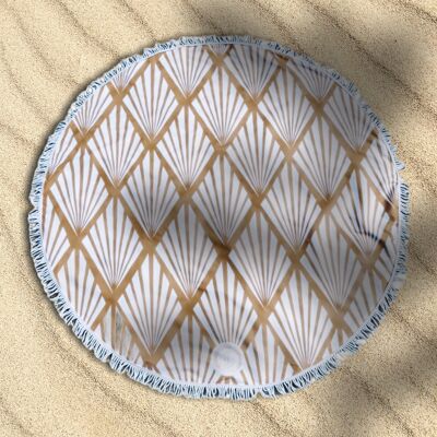 Mallorca round beach towel