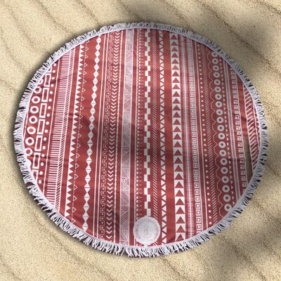 Maya bay round beach towel