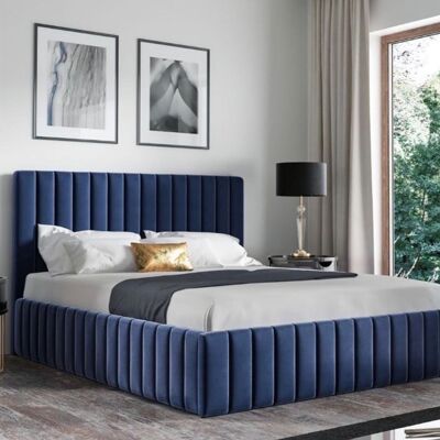Lourdes Upholstered Bed Frame - 4.6FT Double