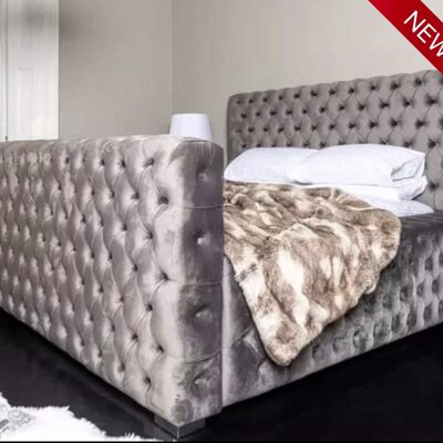 Grande Windemere Upholstered Bed Frame - 4.6FT Double