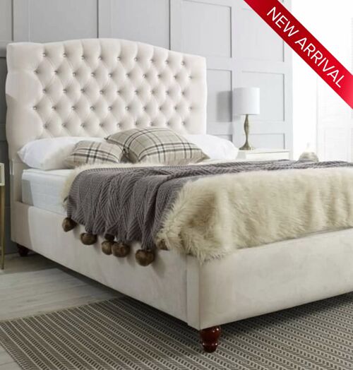 Cleopatra Upholstered Bed Frame - 4.0FT Small Double