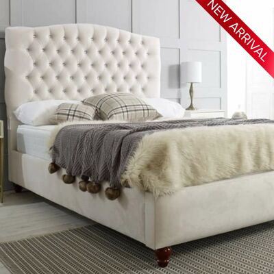 Cleopatra Upholstered Bed Frame - 4.6FT Double