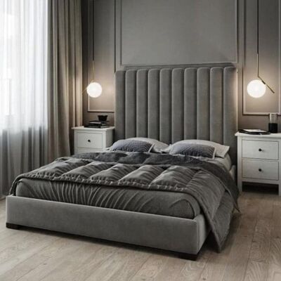 Apollo Designer Upholstered Bed Frame - 3.0FT Single - 74 Inches