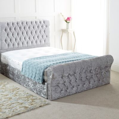 Robbin Chesterfield Upholstered Bed Frame - 4.0FT Small Double