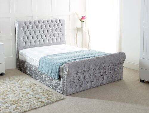 Robbin Chesterfield Upholstered Bed Frame - 5.0FT King Size