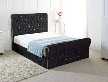 Cadre de lit capitonné Robbin Chesterfield - King Size 5.0FT 2