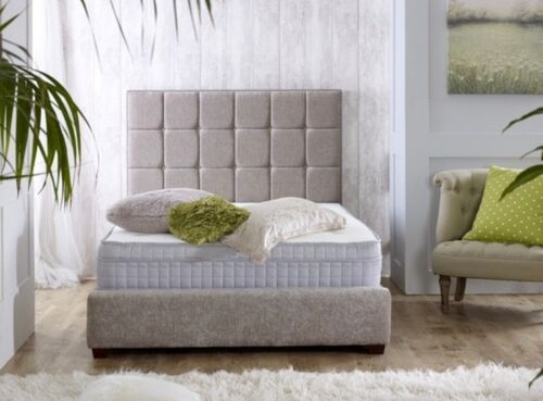 Designer Cubed Upholstered Bed Frame - 3.0FT Single