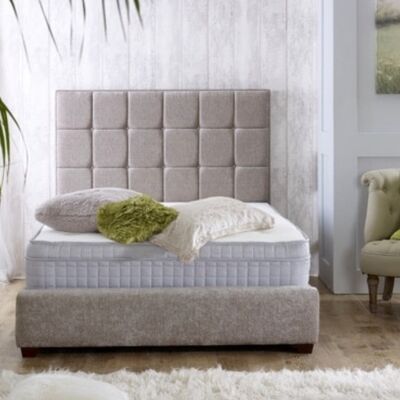 Designer Cubed Upholstered Bed Frame - 3.0FT Single
