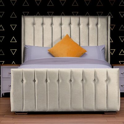 Florence Winged Upholstered Bed Frame - 4.0FT Small Double