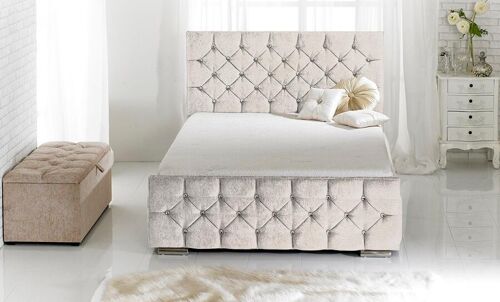 Monaco Upholstered Bed Frame - 4.6FT Double