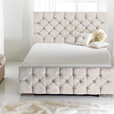 Monaco Upholstered Bed Frame - 4.6FT Double