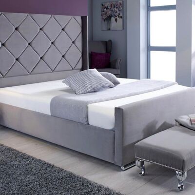 Embassy Winged Upholstered Bed Frame - 5.0FT King Size