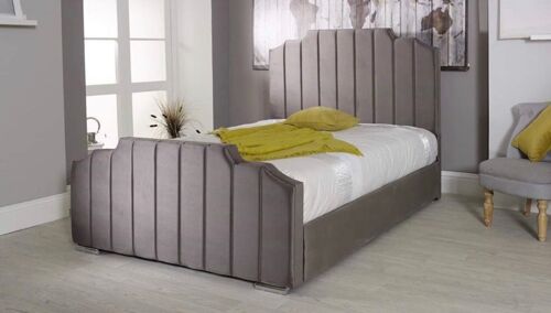 Art Deco Upholstered Bed Frame - 3.0FT Single