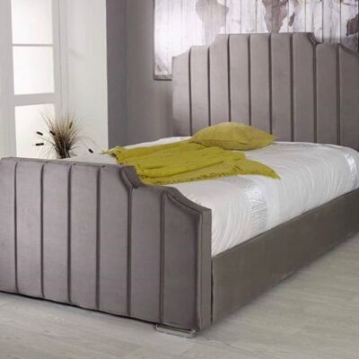 Art Deco Upholstered Bed Frame - 4.0FT Small Double