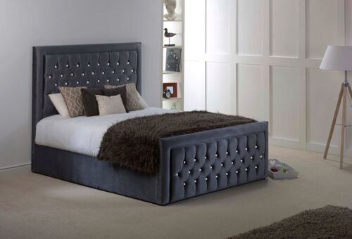 Princess Upholstered Bed Frame - 5.0FT King Size