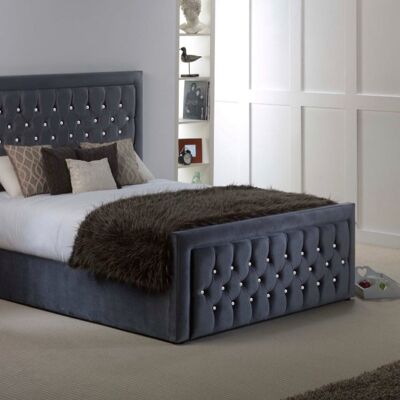 Princess Upholstered Bed Frame - 5.0FT King Size
