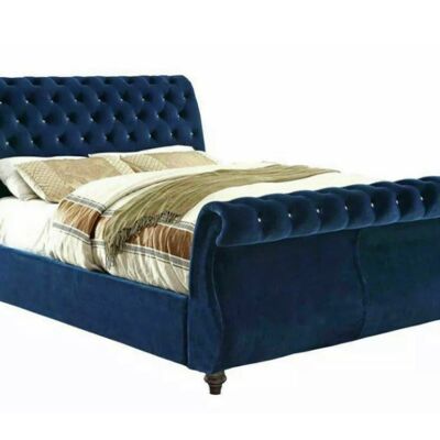 Chesterfield Swan Upholstered Bed Frame - 4.0FT Small Double