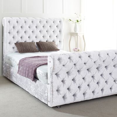 Lucia Chesterfield Upholstered Bed Frame - 6.0FT Super King