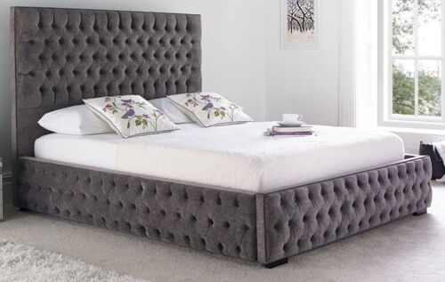 Abbott Chesterfield Upholstered Bed Frame - 4.6FT Double