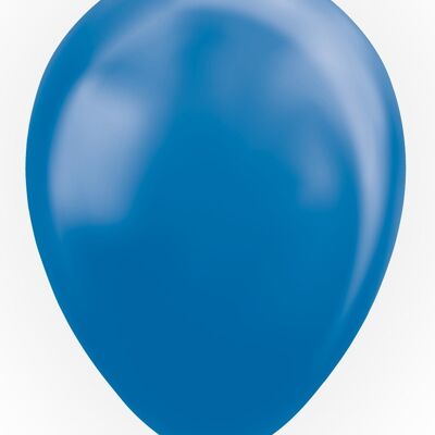 10 Balloons 12" metallic blue