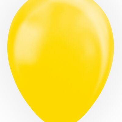 10 palloncini 12" giallo perla