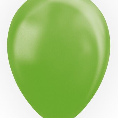 10 Luftballons 12" Perl-Limonengrün