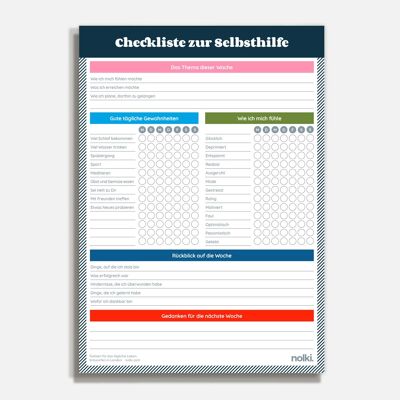 Self Care Checklist (German Edition)