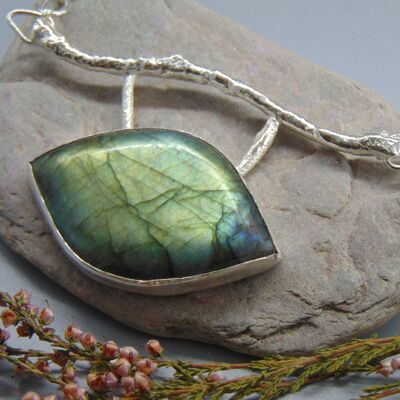 Twig Necklace ~ Labradorite (Large)