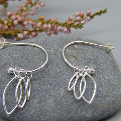 Three Leaf Earrings