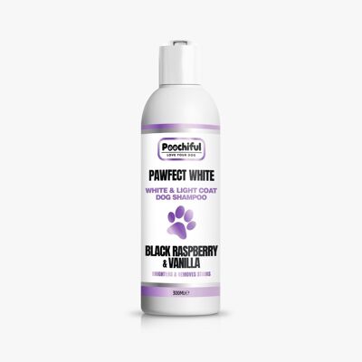 Poochiful Pawfect White Dog – White & Light Dog Shampoo 300ml